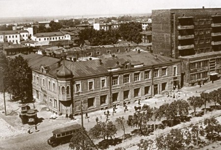 Фотография «Красный проспект на пересечении с ул. Свердлова». 1934 год.