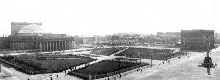Фотография «Панорамный вид на площадь Сталина» Фотомонтаж панорамы 1. 1947-1948 годы.